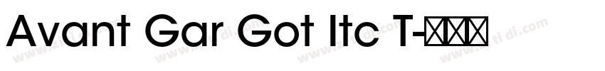 Avant Gar Got Itc T字体转换